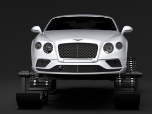 bentley continental gt ski 2018 3D Model