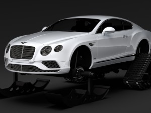 bentley continental gt ski 2018 3D-Modell