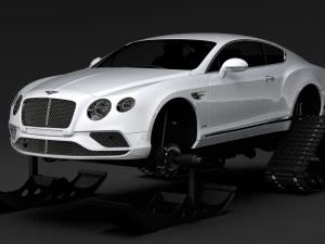 bentley continental gt ski 2018 3D Model