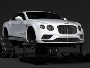 bentley continental gt ski 2018 3D Model
