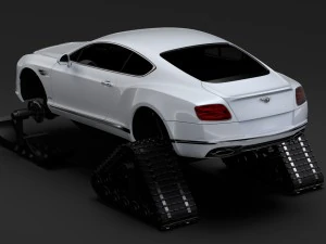 bentley continental gt ski 2018 3D Model