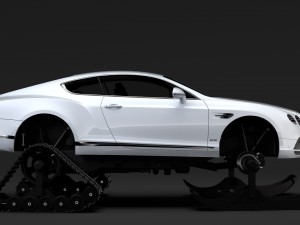 bentley continental gt ski 2018 3D-Modell