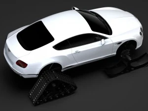 bentley continental gt ski 2018 3D Model