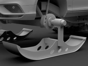 bentley continental gt ski 2018 3D Model