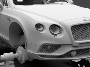 bentley continental gt ski 2018 3D Model