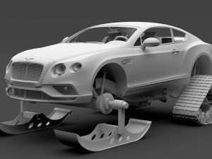 bentley continental gt ski 2018 3D-Modell