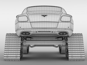 bentley continental gt ski 2018 3D-Modell