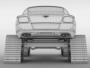 bentley continental gt ski 2018 3D Model