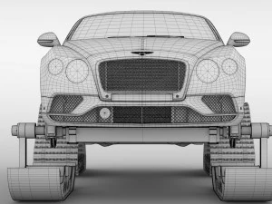 bentley continental gt ski 2018 3D Model