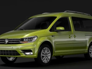 volkswagen caddy maxi 2018 3D Model