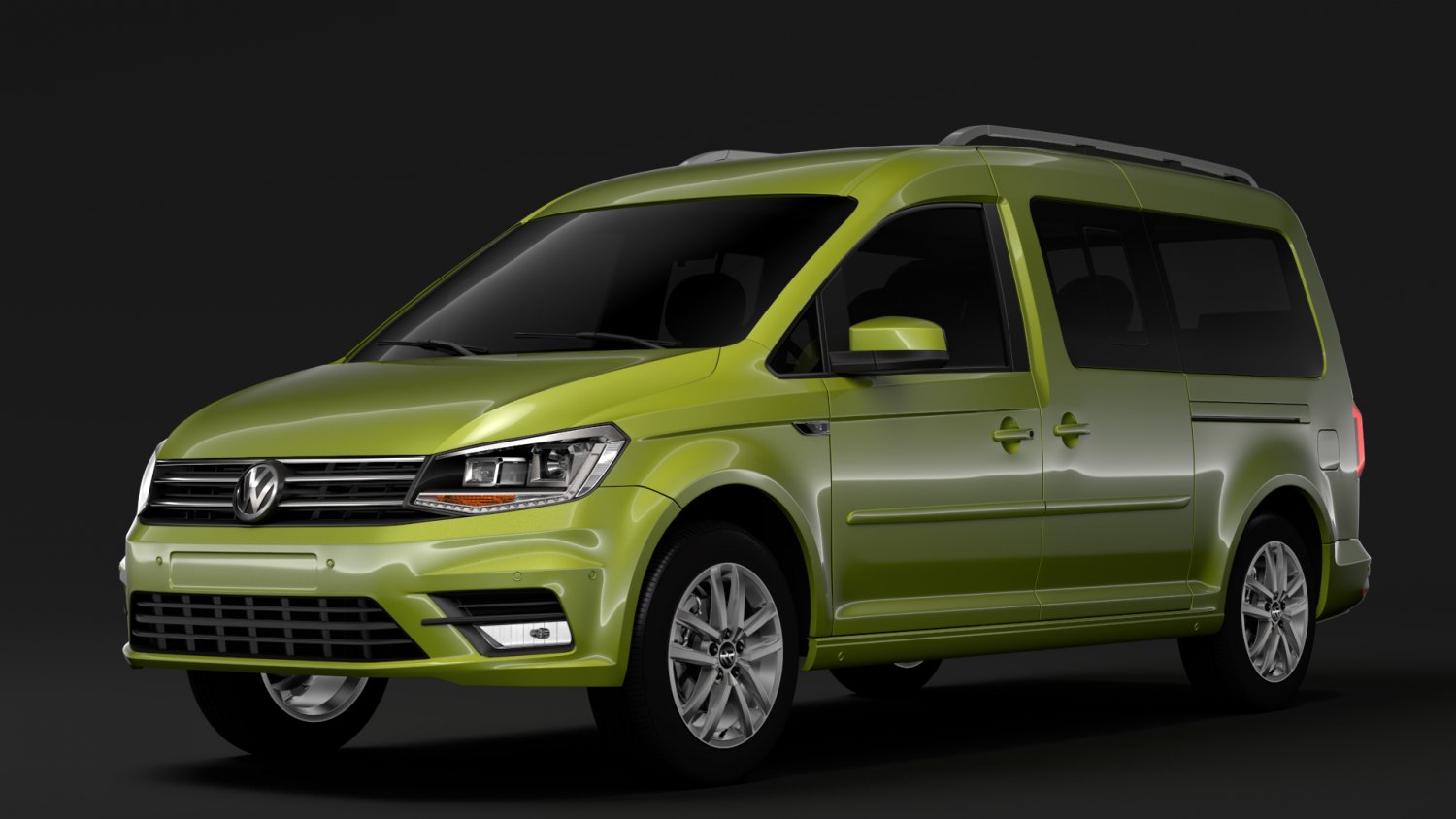Volkswagen Caddy Maxi 2018 3D Model in 