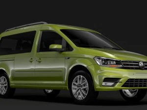 volkswagen caddy maxi 2018 3D Model
