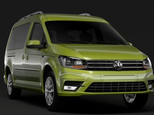 volkswagen caddy maxi 2018 3D मॉडल
