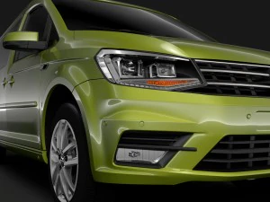volkswagen caddy maxi 2018 3D Model