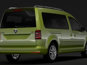 volkswagen caddy maxi 2018 3D मॉडल