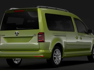 volkswagen caddy maxi 2018 3D Model