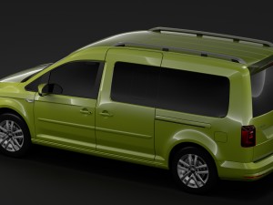 volkswagen caddy maxi 2018 3D मॉडल