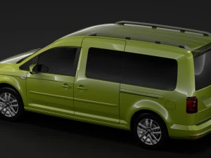 volkswagen caddy maxi 2018 3D Model