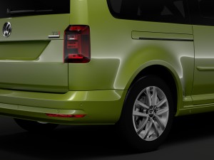 volkswagen caddy maxi 2018 3D मॉडल
