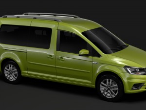 volkswagen caddy maxi 2018 3D मॉडल