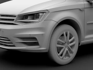 volkswagen caddy maxi 2018 3D Model
