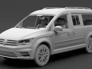 volkswagen caddy maxi 2018 3D मॉडल