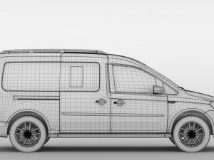 volkswagen caddy maxi 2018 3D Model