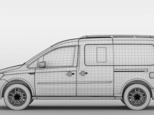 volkswagen caddy maxi 2018 3D मॉडल