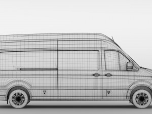 wv crafter van l3h3 2018 3D Model