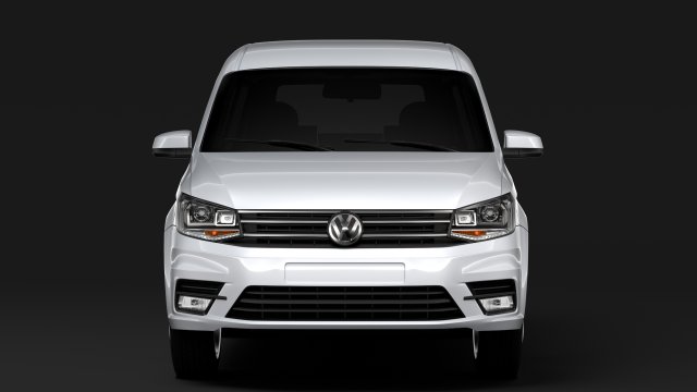volkswagen caddy 2018 3D Model .c4d .max .obj .3ds .fbx .stl .blend 