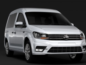 volkswagen caddy 2018 3D Model