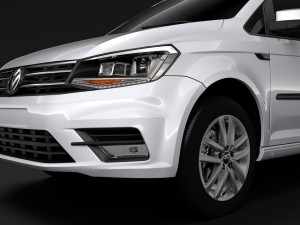 volkswagen caddy 2018 3D Model