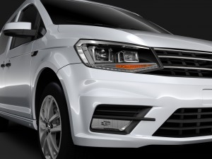 volkswagen caddy 2018 3D Model