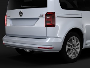 volkswagen caddy 2018 3D Model