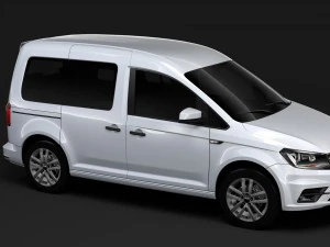 caddy volkswagen 2018 Modello 3D
