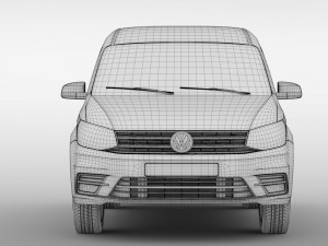 volkswagen caddy 2018 3D Model