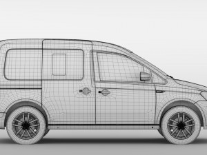 volkswagen caddy 2018 3D Model