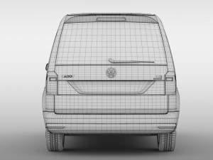 volkswagen caddy 2018 3D Model