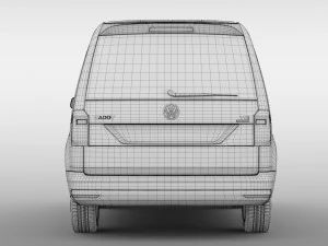 caddy volkswagen 2018 Modello 3D