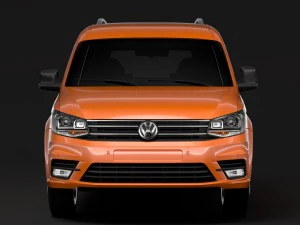 Volkswagen Caddy Maxi Crew Bus 2018 Modèle 3D