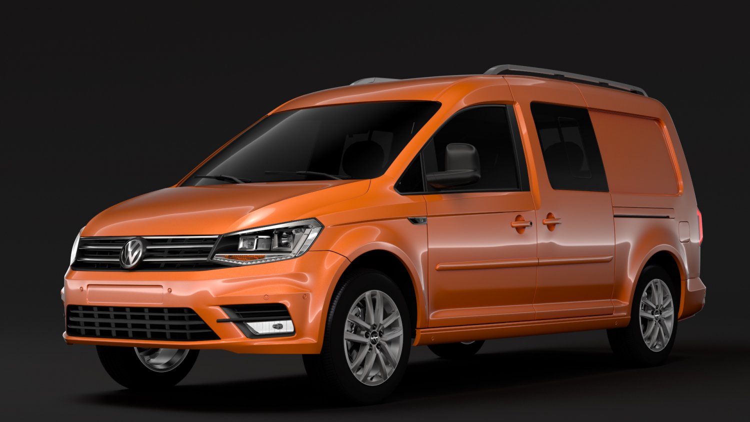 volkswagen caddy maxi crew bus 2018 3D