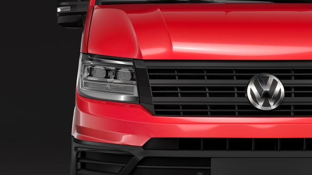 vw crafter l3h3 window van 2018 3Dモデル .c4d .max .obj .3ds .fbx .stl .blend 