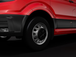 vw crafter l3h3 window van 2018 3Dモデル