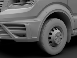 vw crafter l3h3 window van 2018 3Dモデル
