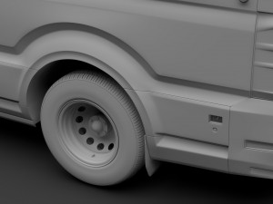 vw crafter l3h3 window van 2018 3Dモデル