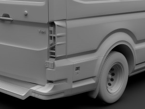 vw crafter l3h3 window van 2018 3Dモデル