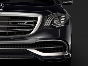 mercedes maybach s 650 pullman guard vv222 2018 Modelo 3D