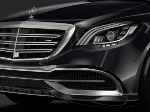 mercedes maybach s 650 pullman guard vv222 2018 Modelo 3D