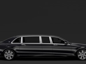 mercedes maybach s 650 pullman guard vv222 2018 Modelo 3D