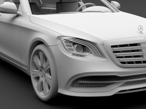 mercedes maybach s 650 pullman guard vv222 2018 Modelo 3D